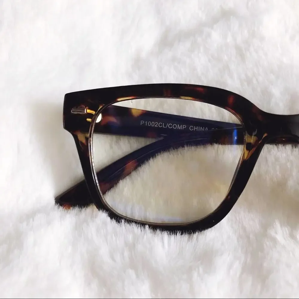 Bella Brown Pattern Computer Blue Light Glasses